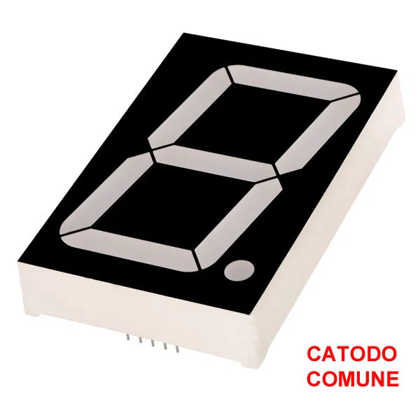 4-inch display - 7 segments - Common Cathode - Red - Image 1