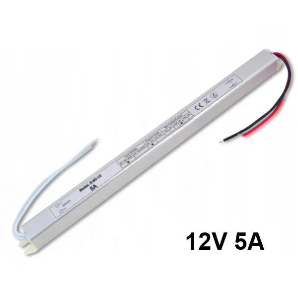 12V - 5A Switching Power Supply for LED Strips - Image 1
