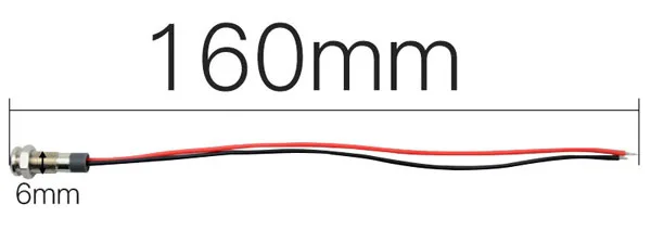 White LED indicator - 12-24 VDC 6 mm - Image 3