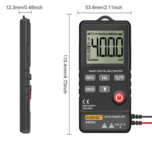 Pocket Digital Multimeter - 300V - Image 3