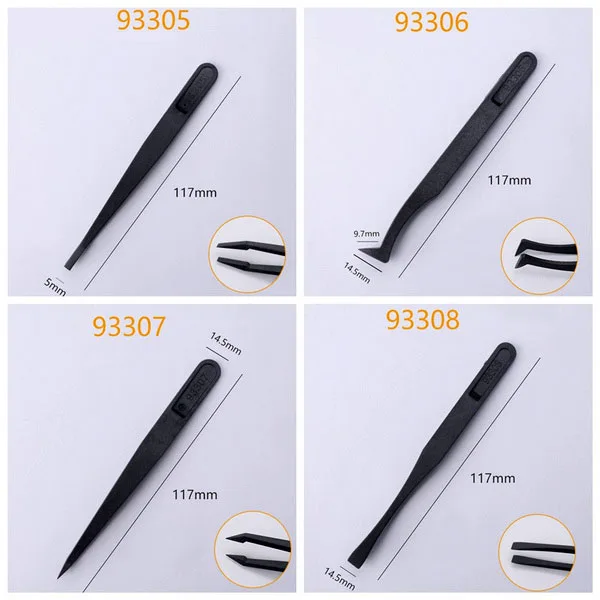 Set of 8 Anti-Static Tweezers - Image 6