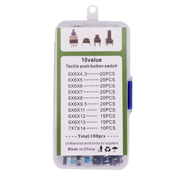 Box of 180 assorted push buttons - Image 3