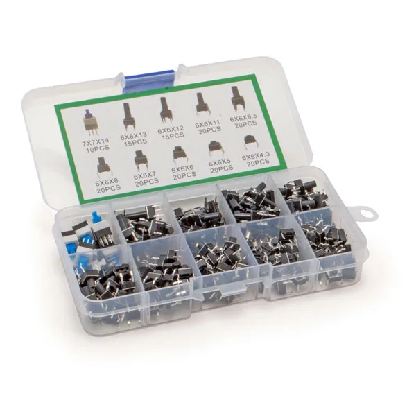 Box of 180 assorted push buttons - Image 1