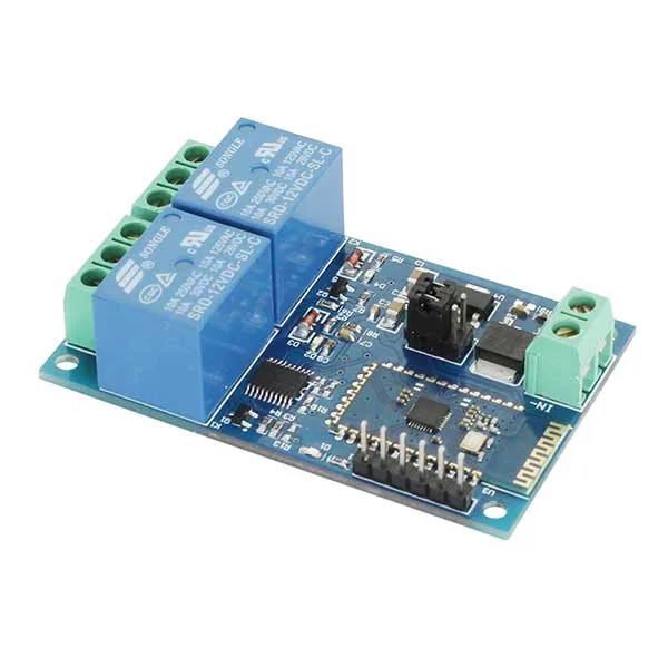 2 CH 12 V / 10 A relay module with serial and Bluetooth, app-controllable - Image 1