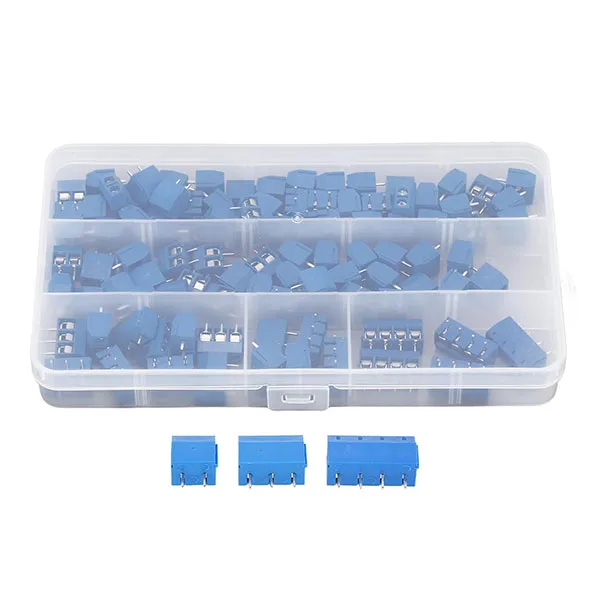 Plastic box, 100 PCB terminal blocks with 5mm pitch - three sizes - Image 4