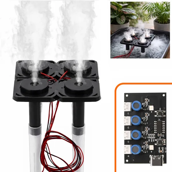 Ultrasonic Humidifier Kit with 4 Heads - Image 1