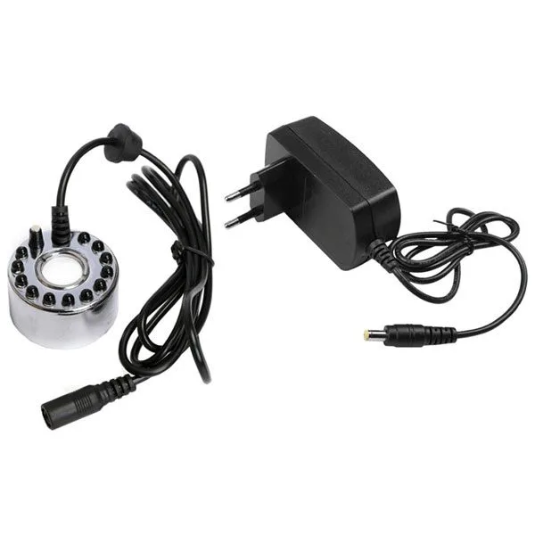 Ultrasonic mist maker with 12 LEDs and power supply - Image 1