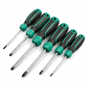 Set of 6 slotted/Phillips screwdrivers