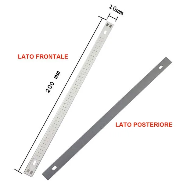 Blue COB LED bar 12V 15W - 20 cm long - Image 4