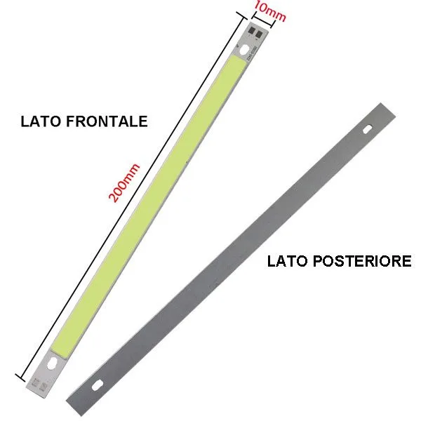 Green COB LED bar 12V 15W - 20 cm long - Image 4