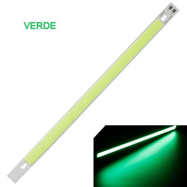 Green COB LED bar 12V 15W - 20 cm long - Image 1
