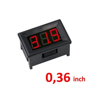 Panel Micro Voltmeter 0-100 VDC