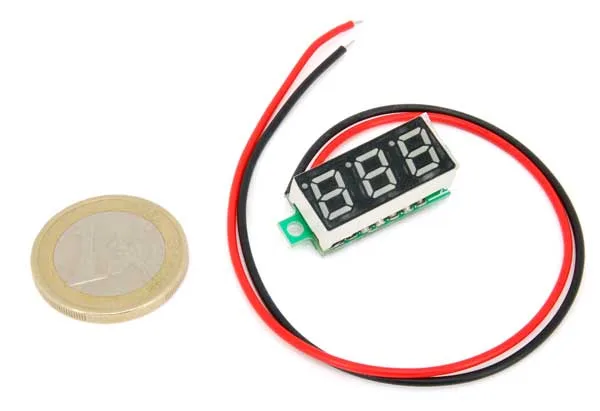Mini Voltmeter 2.5-30 V - RED - Image 3