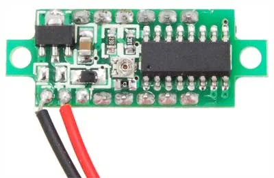 Mini Voltmeter 2.5-30 V - BLUE - Image 4