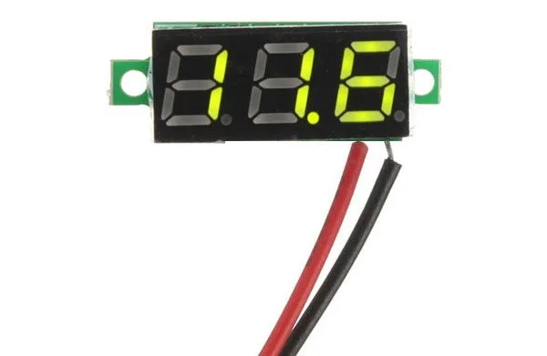 Mini Voltmeter 2.5-30 V - GREEN - Image 1