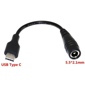 DC socket to Type-C cable
