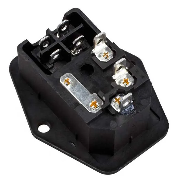 Panel-mount VDE inlet 250 VAC with illuminated switch - Image 6