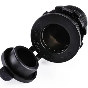 Waterproof Panel-Mount Cigarette Lighter Socket
