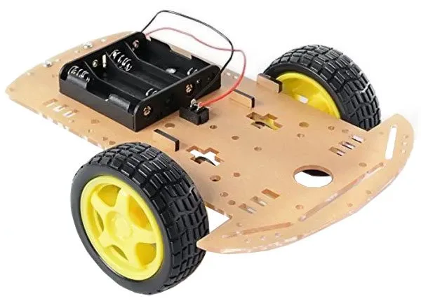 Robot Chassis Set with Wheels, Motors and Battery Holder - Image 5