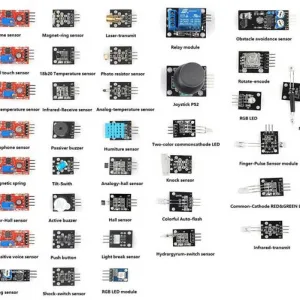 Box of 37 sensors for Arduino/Raspberry Pi/robotics
