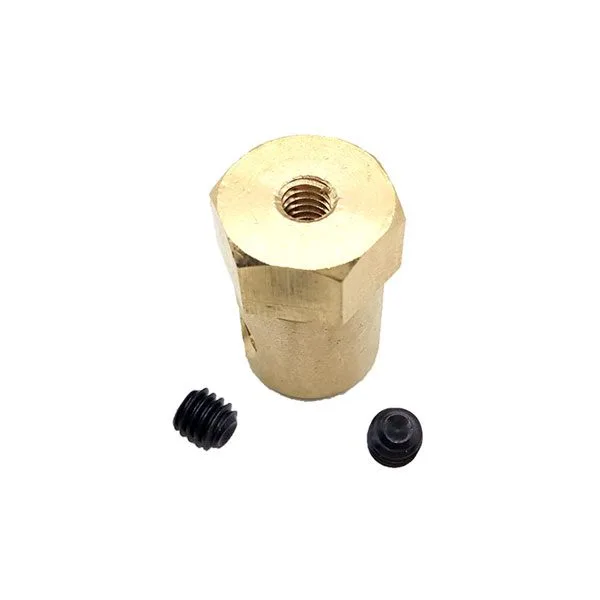8 mm Shaft Wheel Coupler - 12 mm Hex - Image 1