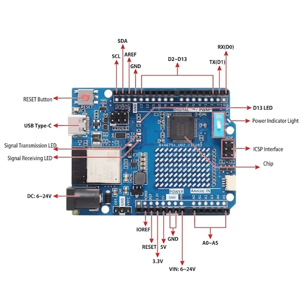 UNO R4 WiFi compatible development board - Image 3