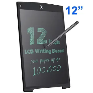 Electronic Writing Tablet with 12" LCD - Black