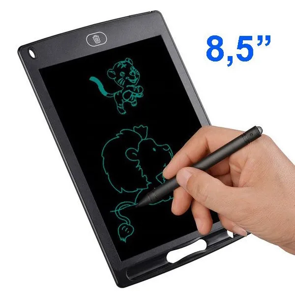 Electronic Notepad with 8.5" LCD Display - Black - Image 1