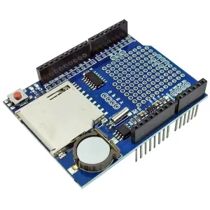 SD card shield data logger with DS1307 RTC