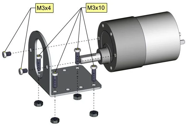 Bracket for MOTRID22RPM gearmotor - Image 3