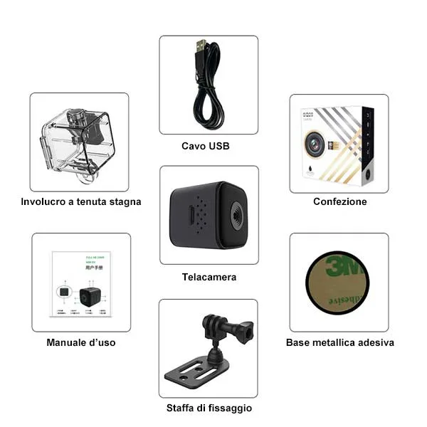 Waterproof Full HD action sports mini camera with audio - Image 5