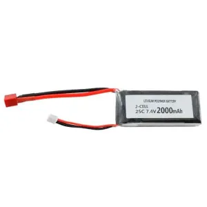 Rechargeable LiPo Battery 2000 mAh - 7.4 V