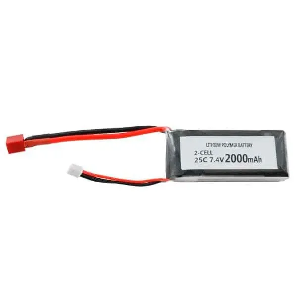 Rechargeable LiPo Battery 2000 mAh - 7.4 V - Image 1