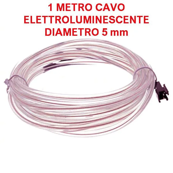 Electroluminescent Wire White - 1 meter / 5 mm - Image 1