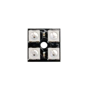 Square with 4 WS2812 RGB LEDs and built-in driver