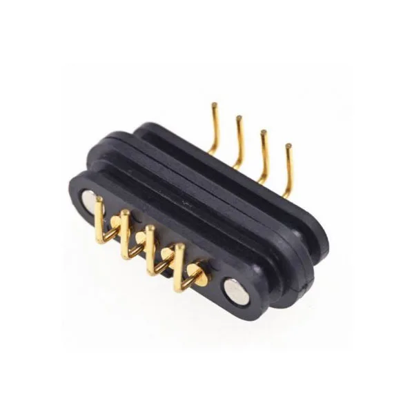 Magnetic M/F connector, 4 pins at 90 degrees - Image 5
