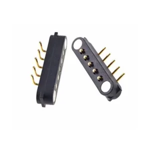 5 pin magnetic connector M/F, 90 degrees