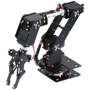 6DOF Robotic Arm with Gripper and RC Servos