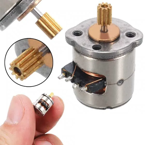 Micro stepper motor, 8 mm diameter - Image 1