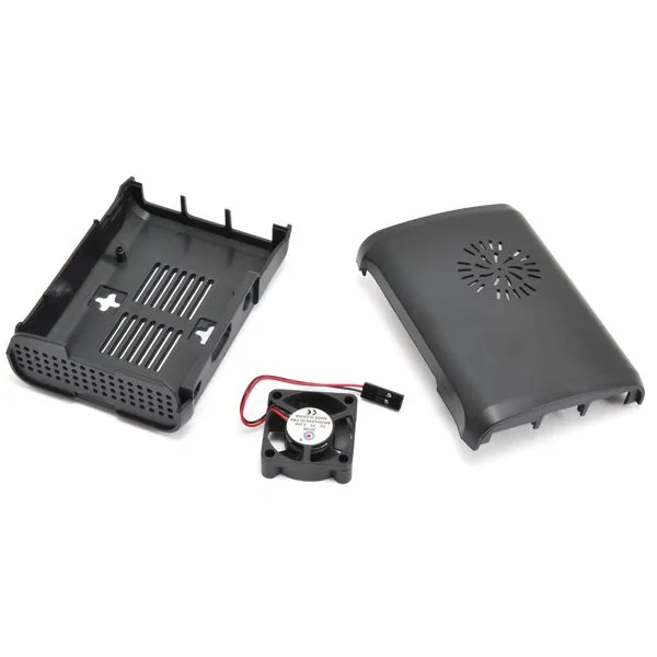Black enclosure with fan for Raspberry Pi 3 - Image 1