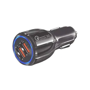 Cigarette lighter plug charger, dual USB output - 3.1 A