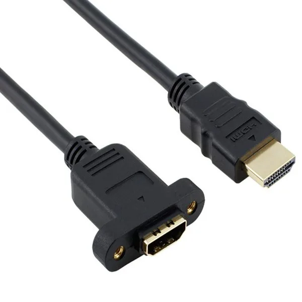 HDMI Male to Panel-mount HDMI Female Cable - Image 1