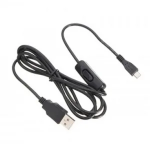 Cable with Switch, USB and micro USB Connectors