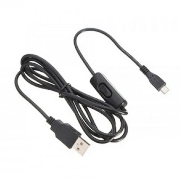 Cable with Switch, USB and micro USB Connectors - Image 1