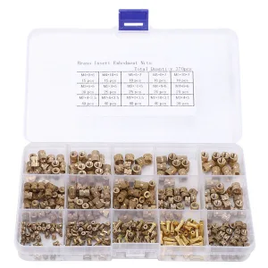 Set of 370 Threaded Inserts for 3D Printing
