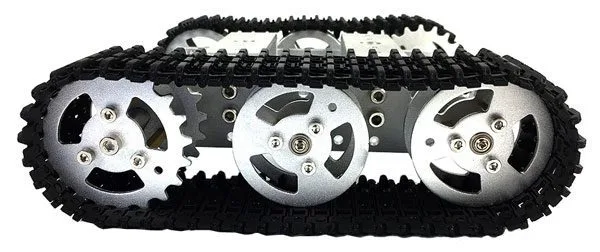 Tracked robot with electronics, DC motors and wireless controller - Image 4