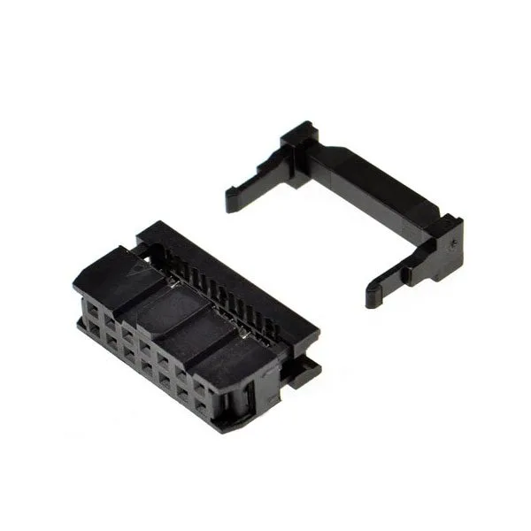 Crimp IDC connector for 2x7 pin flat cable - female - Image 1