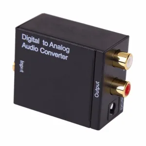 Digital Audio (S/PDIF or Toslink) to Analog Stereo Converter
