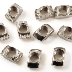 Pack of 10 “T” nuts M3x10, series 20, 6 mm slot