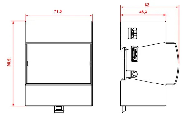 DIN Rail Enclosure for Raspberry Pi - Image 3